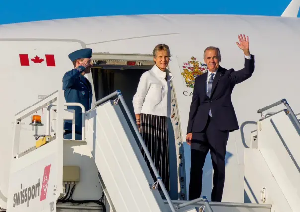 Mark Carney, primer ministro de Canadá, llega a México para reunirse con Claudia Sheinbaum