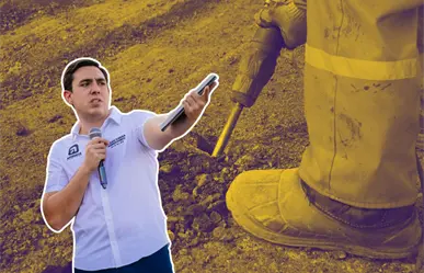 César Garza supervisa trabajos de rehabilitación en avenida Carlos Salinas de Gortari en Apodaca