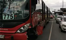 Choque de Metrobús en Gustavo A. Madero deja más de 20 personas lesionadas