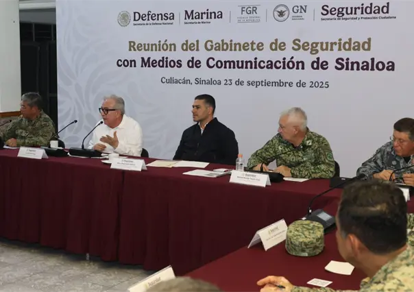 Gabinete de Seguridad y medios de Sinaloa acuerdan fortalecer comunicación en temas de seguridad