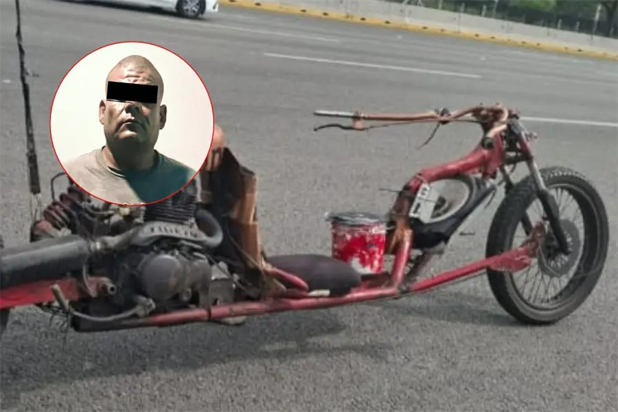 Policías de Guadalupe aseguran motocicleta con piezas alteradas y detienen a conductor