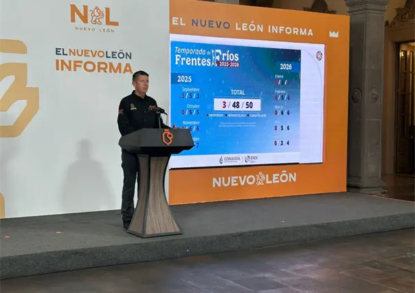 Temporada de frentes fríos traerá lluvias y bajas temperaturas en Nuevo León