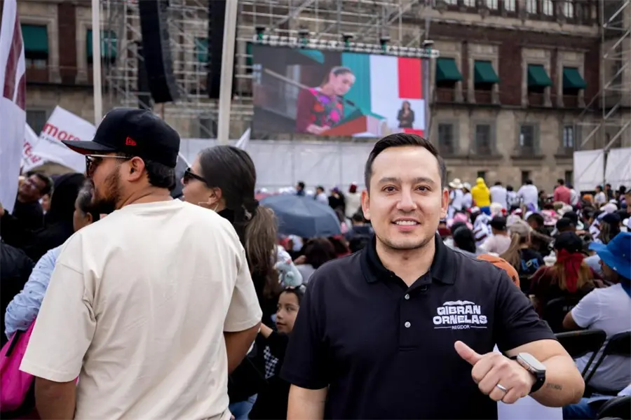 Gibran Ornelas representa a Nuevo León en el Primer Informe de Claudia Sheinbaum