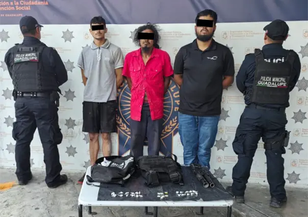 Policías de Guadalupe desmantelan célula criminal con droga y arma hechiza