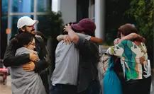 Activistas mexicanos de la Flotilla Global Sumud llegan a México y aterrizan en el AICM Activistas mexicanos de la Flotilla Global Sumud llegan a México y aterrizan en el AICM