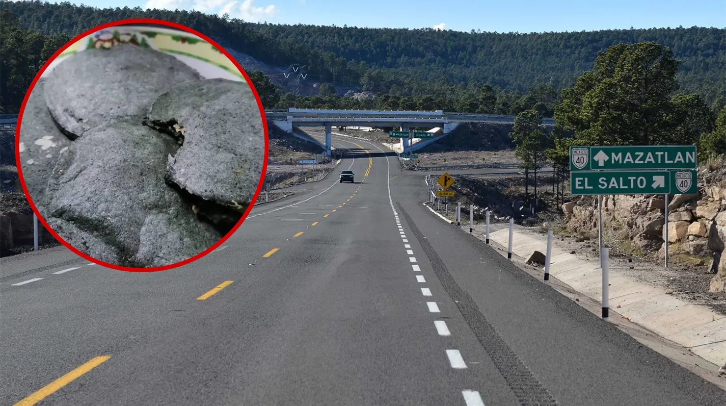 En esta fondita de la Supercarretera podrás disfrutar de unas gorditas azules. Foto: Especial.