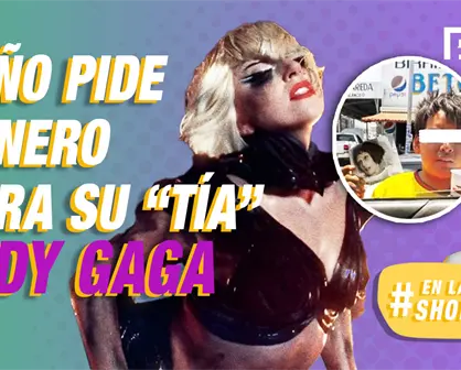 Niño pide dinero en la calle para su tía enferma; era una foto de Lady Gaga