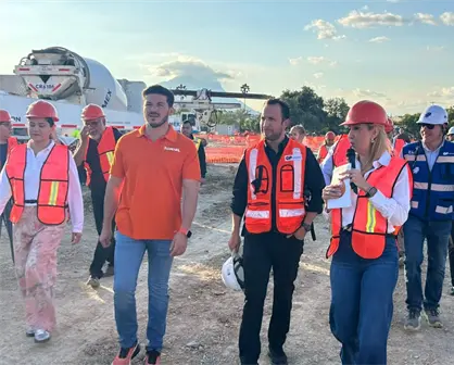 Samuel García supervisa la obra del nuevo Hospital Infantil en Guadalupe para mejorar atención pediátrica en Nuevo León