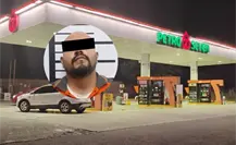 ¡Terror en Santiago! Despachador ebrio amenaza a mujer en gasolinera y acaba detenido