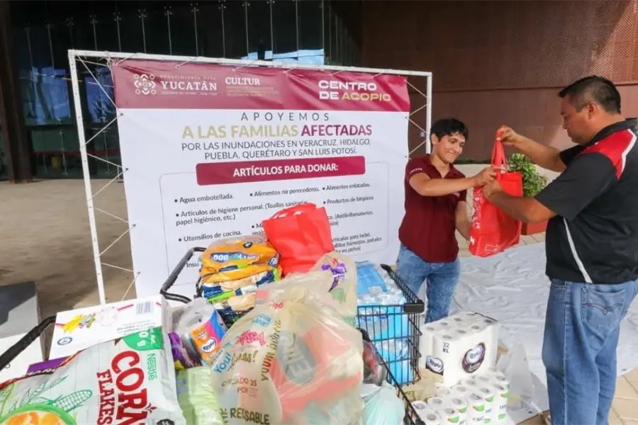 Ayuda para Veracruz: DIF Yucatán enviará esta semana el primer cargamento de víveres a familias afectadas