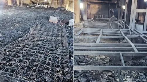 VIDEO | Fábrica de colchones queda en ruinas tras incendio en Ecatepec