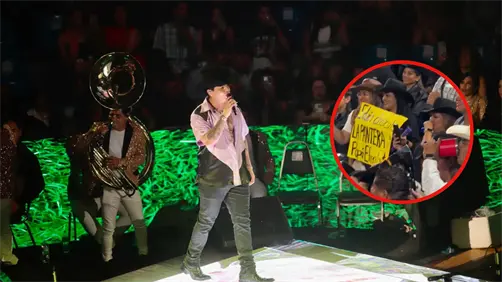 VIDEO | El momento exacto en que Eduin Caz y Grupo Firme cantan en Tamaulipas un corrido ´prohibido´ en otros estados