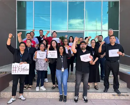 INEGI en BCS se une a manifestación nacional para exigir aumento de sueldos