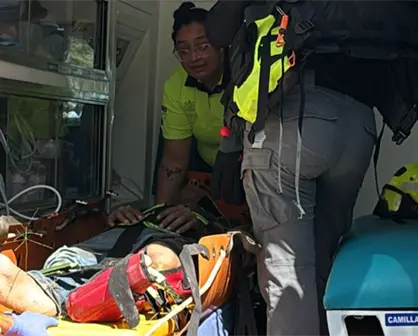 Hombre sobrevive tras caer más de 15 metros al río La Silla en Guadalupe