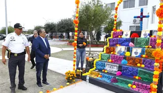 Andrés Mijes honra a policías caídos y reconoce a elementos destacados de Escobedo