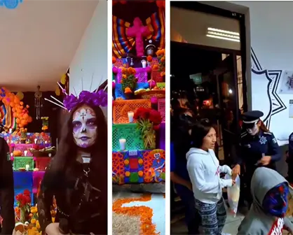 Comisaría de Saltillo invita a festejar Día de Muertos con dulces y pan de muerto
