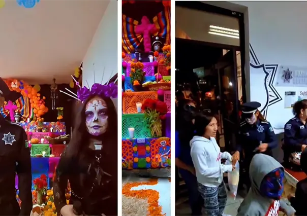 Comisaría de Saltillo invita a festejar Día de Muertos con dulces y pan de muerto