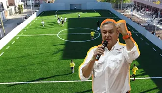 Héctor García impulsa el deporte con seis nuevas canchas en Guadalupe