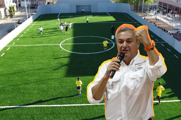 Héctor García impulsa el deporte con seis nuevas canchas en Guadalupe