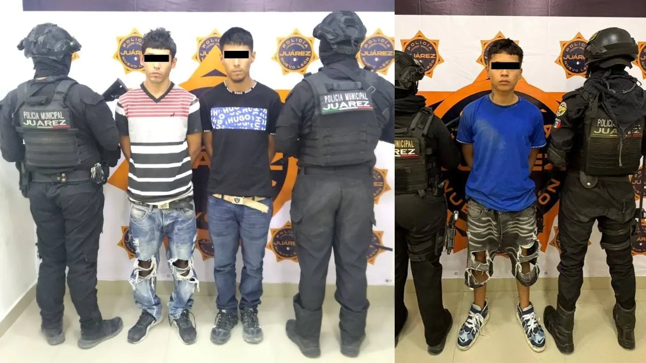 Los detenidos fueron identificados como Julio Alberto “N”, de 29 años, y Andrés “N”, de 21 años y Mario Emmanuel “N”, de 18 años Foto: Canva