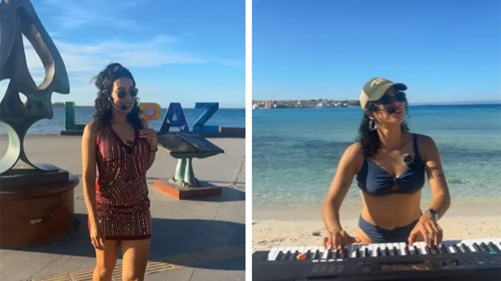 Flor Amargo lleva su "Magia" al malecón de La Paz con un performance frente al mar