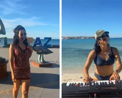 Flor Amargo lleva su "Magia" al malecón de La Paz con un performance frente al mar