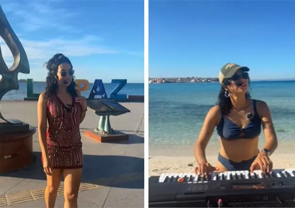 Flor Amargo lleva su "Magia" al malecón de La Paz con un performance frente al mar
