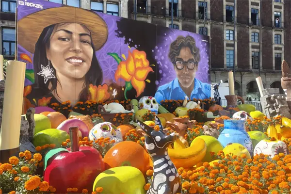 FOTOS | Así luce la ofrenda en honor a José y Ximena en el Zócalo de CDMX FOTOS | Así luce la ofrenda en honor a José y Ximena en el Zócalo de CDMX