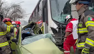 Así fue el choque donde una mujer murió en Monterrey I VIDEO