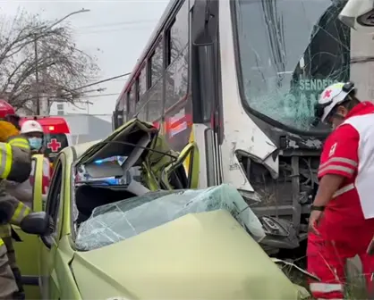 Así fue el choque donde una mujer murió en Monterrey I VIDEO