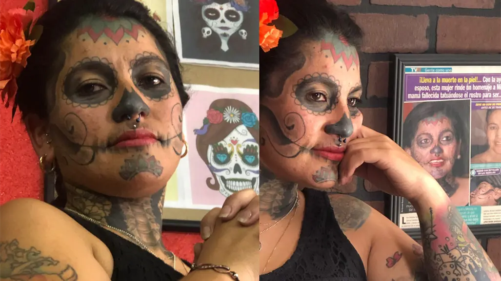 Lina Matilde, la mujer que convirtió su cuerpo en un homenaje viviente a La Catrina en la CDMX