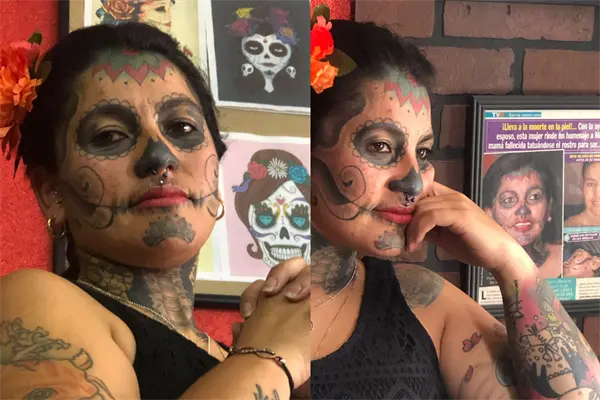 Lina Matilde, la mujer que convirtió su cuerpo en un homenaje viviente a La Catrina en la CDMX