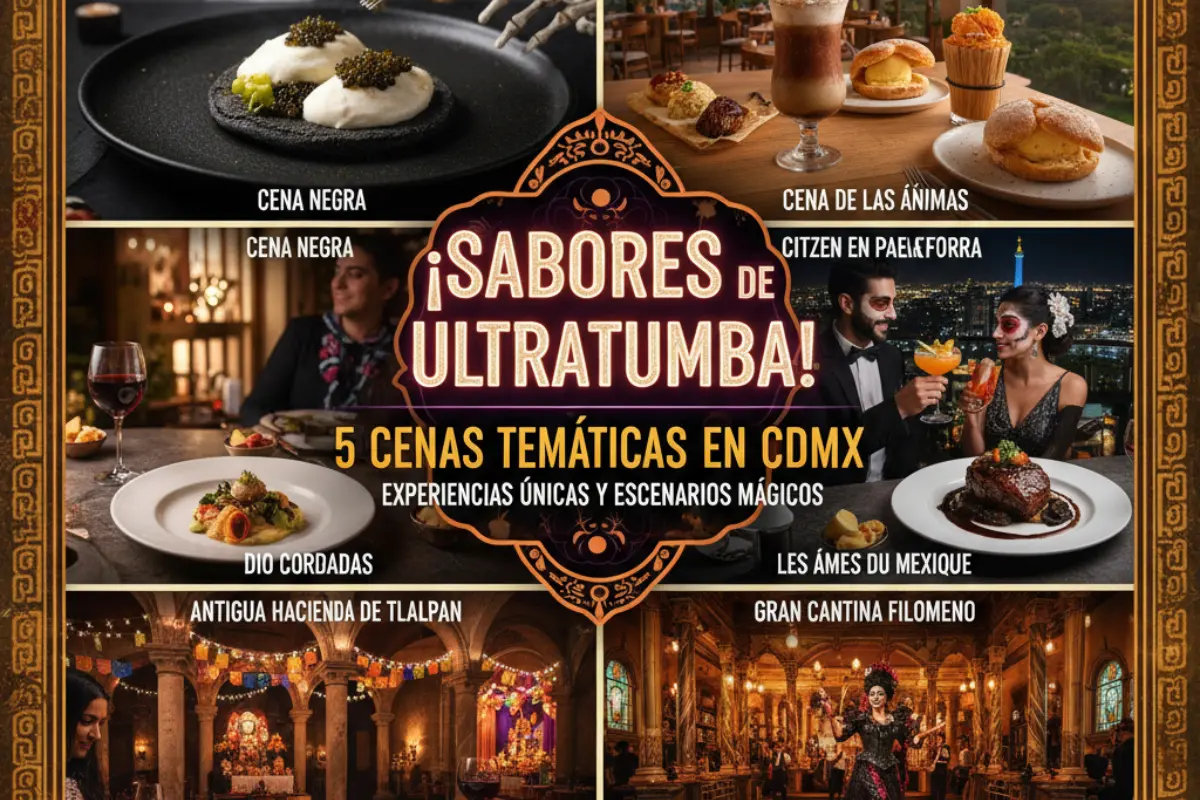 Cenas temáticas en restaurantes en la CDMX. Foto: IA