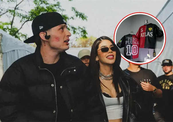 Peso Pluma y su jersey del Atlas con oro de 14k: más caro que todo el equipo
