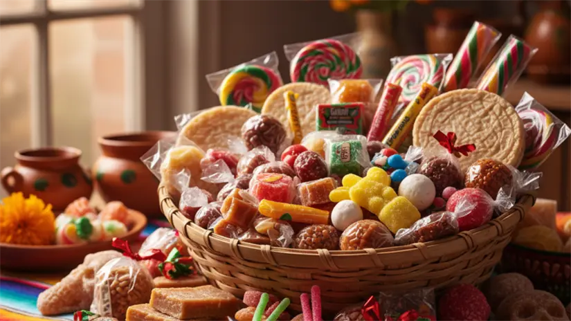 Canasta de dulces variados | Gemini IA