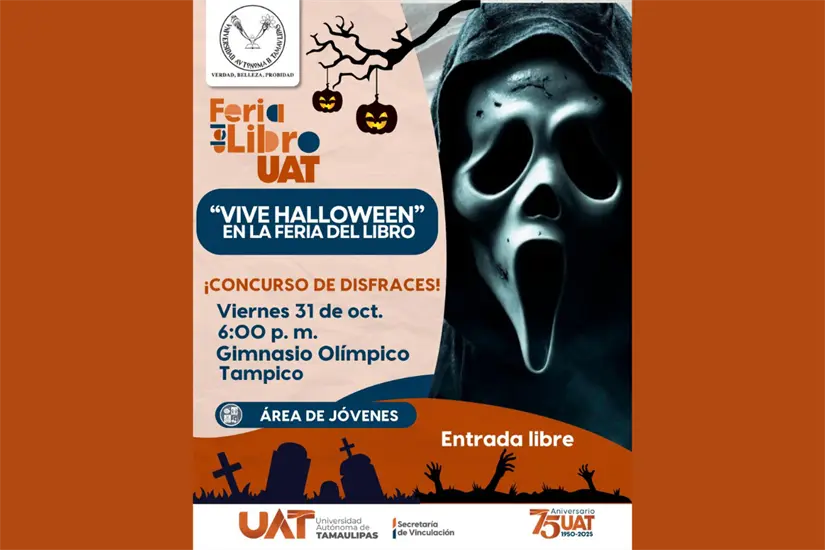 imagen recuadro Vive Halloween en la Feria del Libro UAT | Foto: Feria del Libro UAT