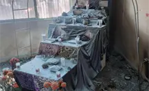Incendio en jardín de niños de Monterrey arrasa con altar de Día de Muertos Incendio en jardín de niños de Monterrey arrasa con altar de Día de Muertos