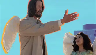 Keanu Reeves sorprende como el Ángel Gabriel en Cuando el cielo se equivoca