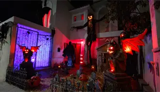 La casa embrujada Amaya Cázares en Saltillo: familia lleva Halloween al siguiente nivel
