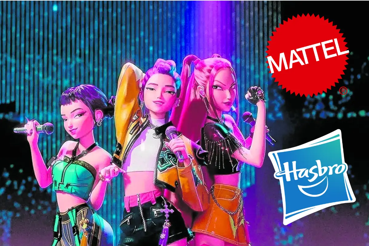 La popular película de Netflix, Las guerreras K-pop, inspirará una nueva línea de juguetes de Mattel y Hasbro. Foto: Canva