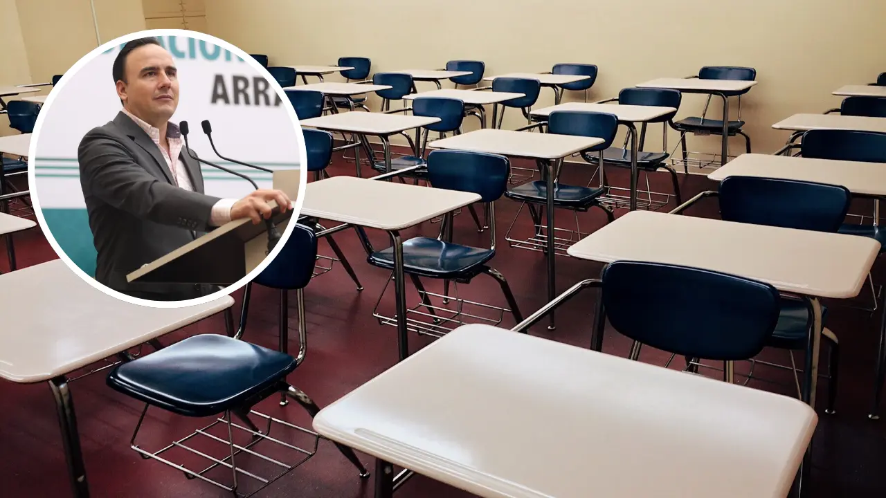 El gobernador explicó que la medida fue comunicada al secretario de Educación Pública, Mario Delgado, con el fin de que pueda replicarse a nivel nacional./Foto: FB Manilo Jiménez Salinas