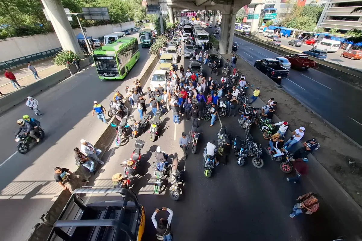Protesta en Edomex. Foto: Luis Antonio Alfaro