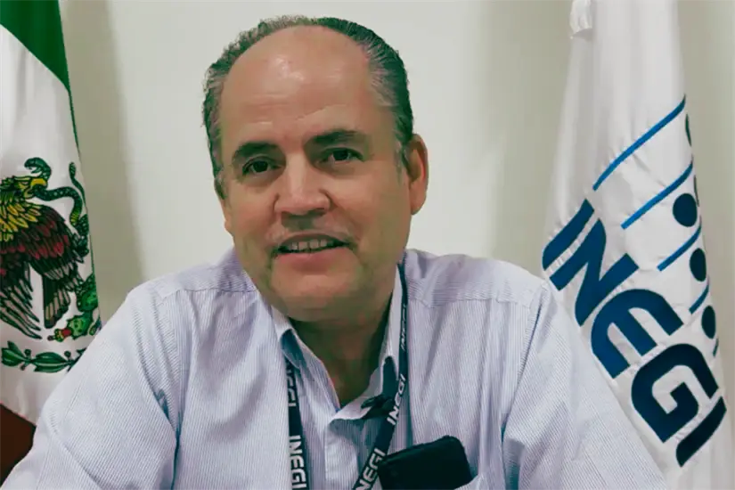 imagen recuadro Rigoberto Beltrán, coordinador estatal del INEGI. Foto: Carlos García