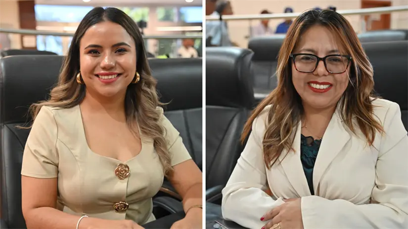 imagen recuadro Imagen 1: Diputada Guadalupe Vázquez. Imagen 2: Diputada Teresita Valentín Vázquez. Foto: CongresoAhora BCS / Facebook.