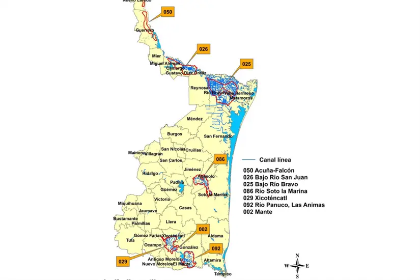 imagen recuadro Distritos de Riego de Tamaulipas. Foto: Gobierno Tamaulipas