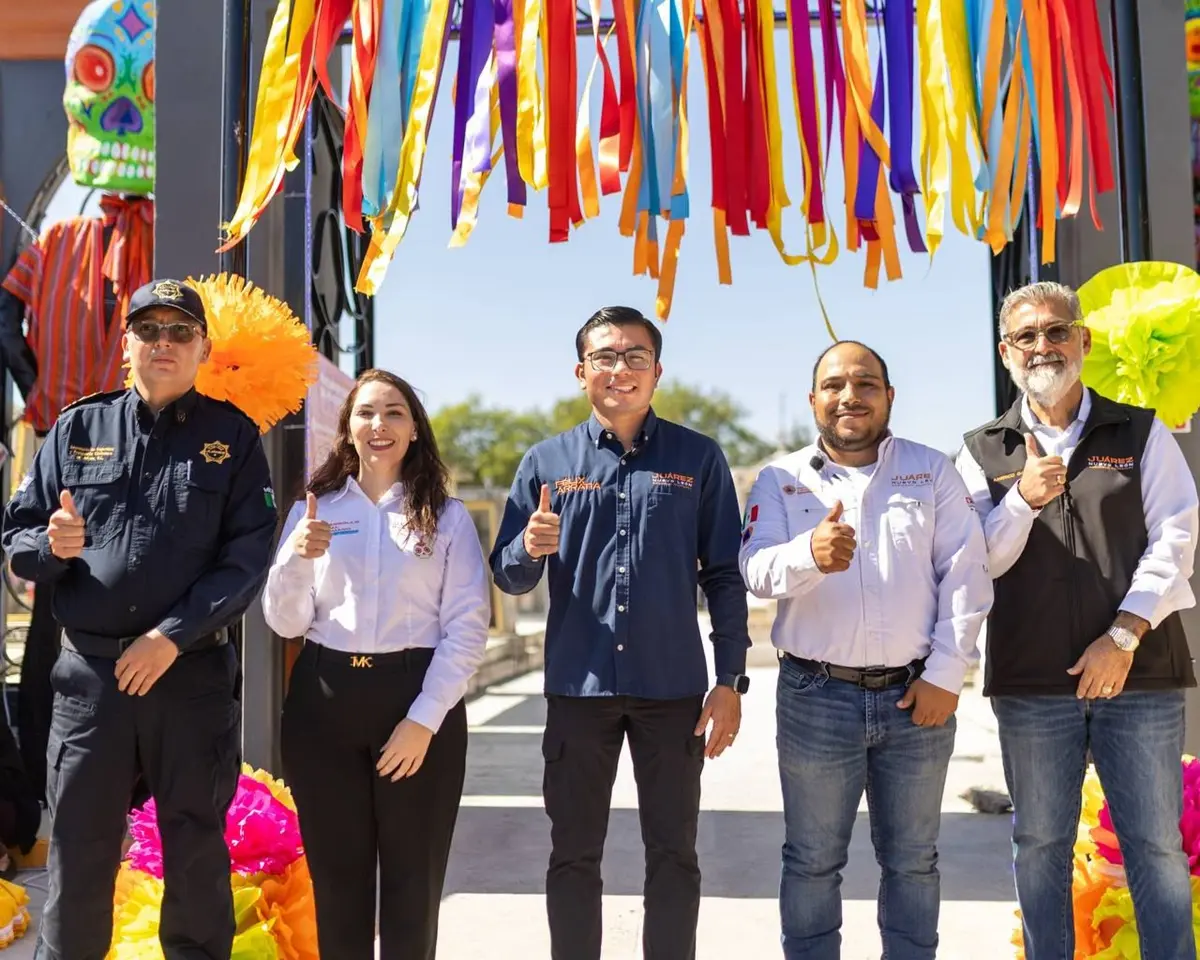El alcalde de Juárez, Félix Arratia, activó el Operativo Día de Muertos 2025. Foto: Gobierno de Juárez