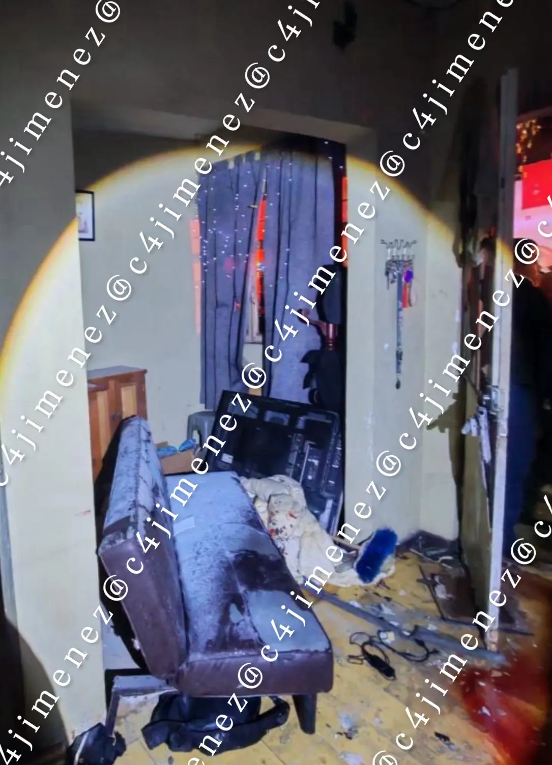 imagen recuadro El lugar de los hechos del feminicidio. Foto: X @c4jimenez