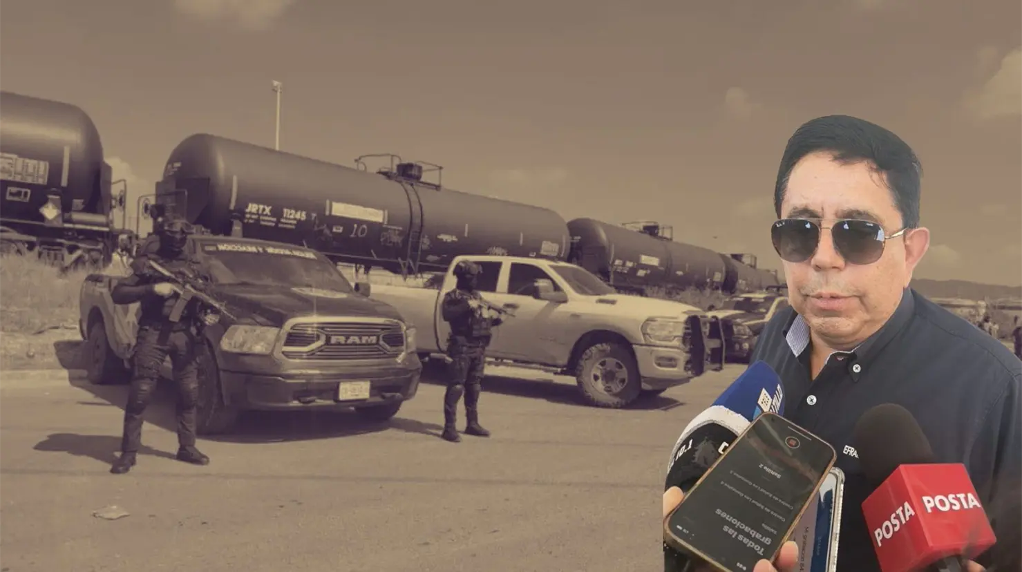 Efraín Gastélum, delegado de la FGR en Coahuila, habló sobre los decomisos de combustible ilegal. (Fotografía: Marco Juárez)