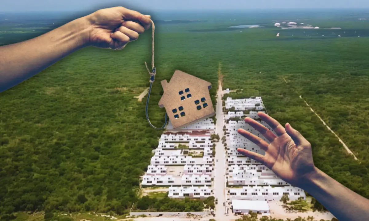 Son cientos de familias afectadas por los fraudes inmobiliarios en Yucatán Foto: Captura de video/Canva