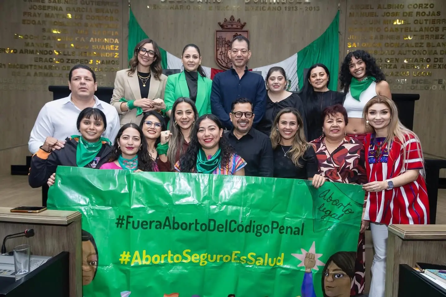 Chiapas aprueba ley para interrupción legal del embarazo en niñas y adolescentes víctimas de violación. Foto: X (@congresoChis)